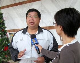 '嘉义市议员蔡文旭呼吁中央政府应该拒绝有侵犯人权纪录的中国官员签证来台'